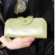 Big Fat Ex Large Wallet Apple Green Leather